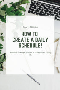 daily schedule title