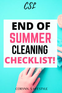 end of summer cleaning pin