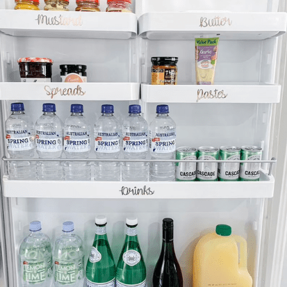 fridge organization labels 