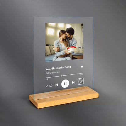 Spotify glass art - Valentines day gift ideas for him