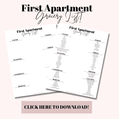New apartment grocery list PDF.