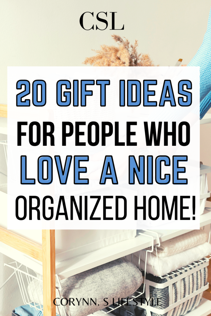 Pinterest pin for gifts for organization lovers. 