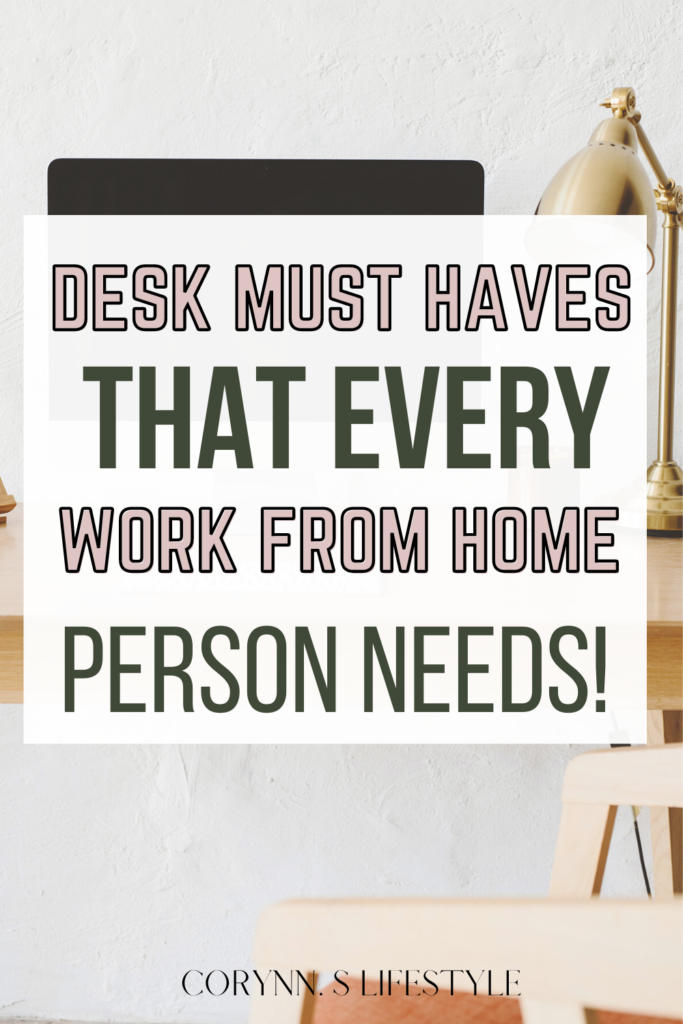 desk must haves from amazon pinterest pin